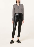 PATRIZIA PEPE 7/8-Hose in Lederoptik, Farbe: SCHWARZ (Bild 1)