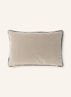 ROHLEDER Velvet decorative cushion with feather filling , Color: GRAY/ BLUE/ ECRU (Image 1)