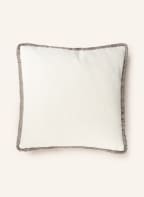 ROHLEDER Decorative cushion GRID with feather filling, Color: CREAM/ TEAL (Image 1)
