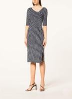 s.Oliver BLACK LABEL Kleid, Farbe: DUNKELBLAU/ WEISS (Bild 1)