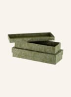 BUNGALOW DENMARK Set of 2 storage boxes KOLLAM, Color: BLACK/ MINT/ KHAKI (Image 1)