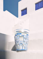 Baobab COLLECTION Duftkerze MYKONOS, Farbe: WEISS/ HELLBLAU (Bild 1)