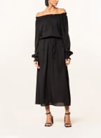 Filippa K Off-Shoulder-Kleid CLARISSA aus Seide, Farbe: SCHWARZ (Bild 1)