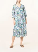 Smith & Soul Kleid mit 3/4-Arm, Farbe: WEISS/ BLAU/ GRÜN (Bild 1)