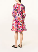 Smith & Soul Kleid mit Volants und 3/4-Arm, Farbe: ECRU/ ROSA/ LILA (Bild 1)