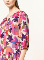 Smith & Soul Kleid mit Volants und 3/4-Arm, Farbe: ECRU/ ROSA/ LILA (Bild 1)