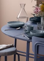 BROSTE COPENHAGEN Set of 4 bowls NORDIC SEA, Color: LIGHT BLUE/ DARK BROWN/ WHITE (Image 1)