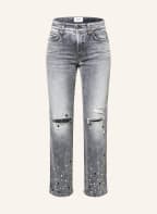 CAMBIO 7/8 jeans PARIS with decorative gems, Color: 5338 italian vintage destroyed (Image 1)