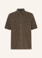 ALL SAINTS Kurzarm-Hemd SPOTTER Comfort Fit, Farbe: KHAKI (Bild 1)