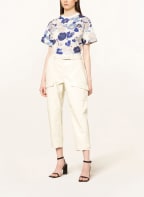 TED BAKER T-Shirt KYLEA mit Leinen, Farbe: WEISS/ HELLBLAU/ BLAU (Bild 1)