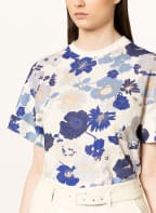 TED BAKER T-Shirt KYLEA mit Leinen, Farbe: WEISS/ HELLBLAU/ BLAU (Bild 1)