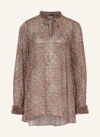 MARC AUREL Bluse mit Rüschen, Farbe: HELLBRAUN/ SCHWARZ (Bild 1)