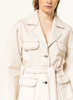 CLAUDIE PIERLOT Fieldjacket VENITIENNE aus Jeans, Farbe: CREME (Bild 1)