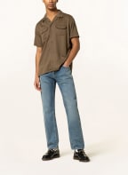 Nudie Jeans Resorthemd ARDIB Comfort Fit , Farbe: KHAKI (Bild 1)