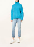 SEM PER LEI Cashmere-Pullover, Farbe: TÜRKIS (Bild 1)