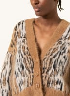DOROTHEE SCHUMACHER Strickjacke, Farbe: BEIGE/ CREME/ SCHWARZ (Bild 1)