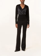 DOROTHEE SCHUMACHER Pullover aus Merinowolle im Materialmix, Farbe: SCHWARZ (Bild 1)