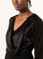 DOROTHEE SCHUMACHER Pullover aus Merinowolle im Materialmix, Farbe: SCHWARZ (Bild 1)