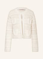 DOROTHEE SCHUMACHER Strickjacke mit Glitzergarn , Farbe: WEISS/ GOLD/ SILBER (Bild 1)
