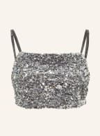 DOROTHEE SCHUMACHER Cropped-Top mit Pailletten , Farbe: SILBER (Bild 1)