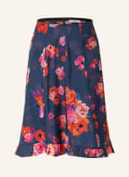DOROTHEE SCHUMACHER Seidenrock mit Rüschen, Farbe: DUNKELBLAU/ PINK/ ORANGE (Bild 1)