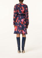 DOROTHEE SCHUMACHER Seidenrock mit Rüschen, Farbe: DUNKELBLAU/ PINK/ ORANGE (Bild 1)
