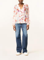 DOROTHEE SCHUMACHER Blusenshirt aus Seide, Farbe: CREME/ ROT/ BLAU (Bild 1)