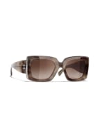CHANEL Rechteckige Sonnenbrille , Farbe: 1676S5 - HAVANA/ BRAUN VERLAUF (Bild 1)