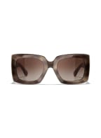 CHANEL Rechteckige Sonnenbrille , Farbe: 1676S5 - HAVANA/ BRAUN VERLAUF (Bild 1)