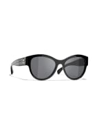 CHANEL Pantos-Sonnenbrille , Farbe: C501T8 - SCHWARZ/ GRAU POLARISIERT (Bild 1)
