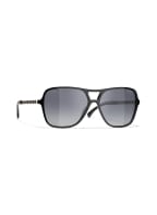 CHANEL Pilotensonnenbrille , Farbe: C622S8 - SCHWARZ/ GRAU POLARISIERT (Bild 1)