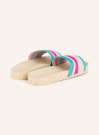 flip*flop Pantoletten POOL, Farbe: BEIGE/ NEONBLAU/ NEONPINK (Bild 1)