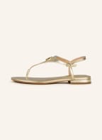 LAUREN RALPH LAUREN Flip Flops ELLINGTON, Color: GOLD (Image 1)