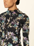 PUMA Longsleeve CRYSTAL GALAXY aus Mesh, Farbe: SCHWARZ/ HELLGELB/ LILA (Bild 1)