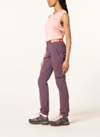 VAUDE Outdoor-Hose SCOPI II, Farbe: DUNKELLILA/ NEONROT (Bild 1)