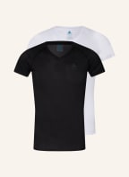 odlo 2er-pack Funktionswäsche-Shirts ACTIVE EVERY ECO BASE, Farbe: WEISS/ SCHWARZ (Bild 1)