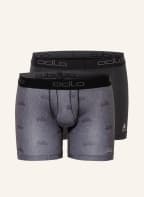 odlo 2er-Pack Funktionswäsche-Boxershorts ACTIVE EVERDAY, Farbe: GRAU/ SCHWARZ (Bild 1)