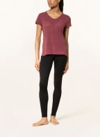 odlo T-Shirt HALDEN LINENCOOL, Farbe: DUNKELROT/ CREME (Bild 1)