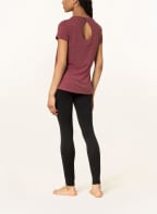 odlo T-Shirt HALDEN LINENCOOL, Farbe: DUNKELROT/ CREME (Bild 1)