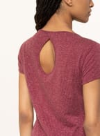 odlo T-Shirt HALDEN LINENCOOL, Farbe: DUNKELROT/ CREME (Bild 1)