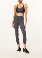 UNDER ARMOUR Sports bra UA IINFINITY MID RIB, Color: DARK BROWN (Image 1)