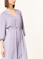 ICHI Kleid IHELSKE mit 3/4-Arm, Farbe: HELLLILA/ SCHWARZ (Bild 1)