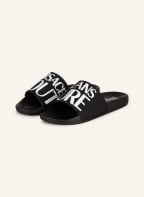 VERSACE JEANS COUTURE Slides, Color: BLACK/ WHITE (Image 1)