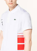 LACOSTE Funktions-Poloshirt, Farbe: WEISS/ SCHWARZ (Bild 1)