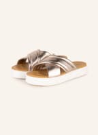 UGG Pantoletten ZAYNE CROSSBAND, Farbe: ROSÉGOLD/ WEISS (Bild 1)