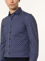 OLYMP SIGNATURE Koszula z dżerseju tailored fit , Kolor: GRANATOWY/ BIAŁY (Obrazek 1)