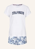 TOMMY HILFIGER Shorty-Schlafanzug, Farbe: WEISS/ BLAUGRAU/ DUNKELBLAU (Bild 1)