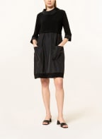 Joseph Ribkoff Kleid im Materialmix mit 3/4-Arm, Farbe: SCHWARZ (Bild 1)