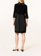 Joseph Ribkoff Kleid im Materialmix mit 3/4-Arm, Farbe: SCHWARZ (Bild 1)