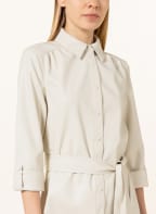 Joseph Ribkoff Hemdblusenkleid in Lederoptik, Farbe: ECRU (Bild 1)